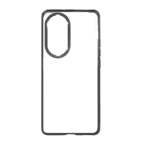 Capa de Silicone Transparente para Oppo A98 5g/F23 5g Preto